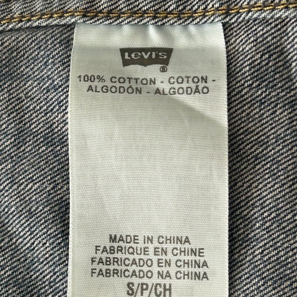 Levi's Blue Jean Vest (Size: S/P) - Picture 6 of 8